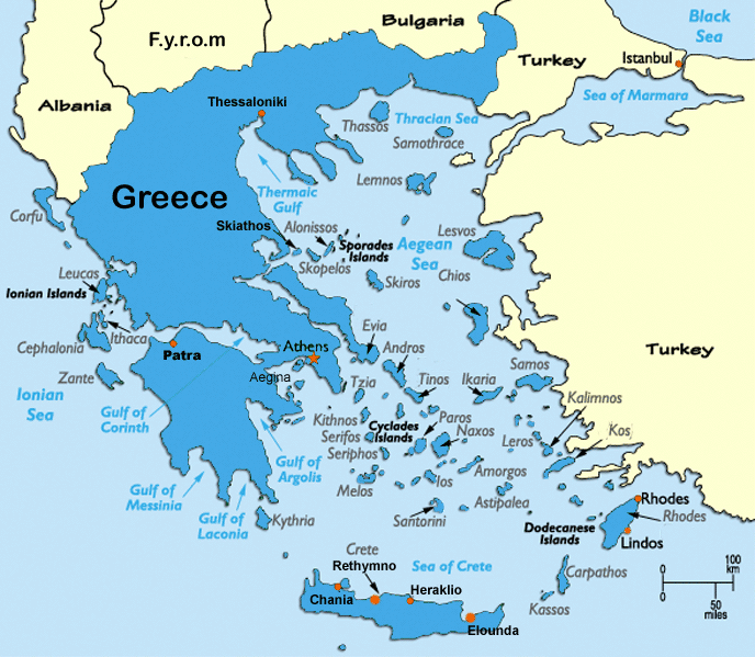 Map &amp; Climate - Ancient Greece